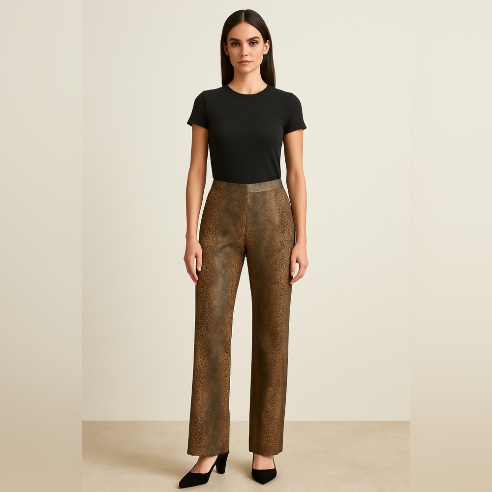 Carucci Snakeskin Print Pants (Made in USA)